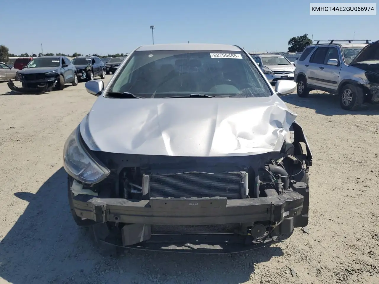 2016 Hyundai Accent Se VIN: KMHCT4AE2GU066974 Lot: 62755485