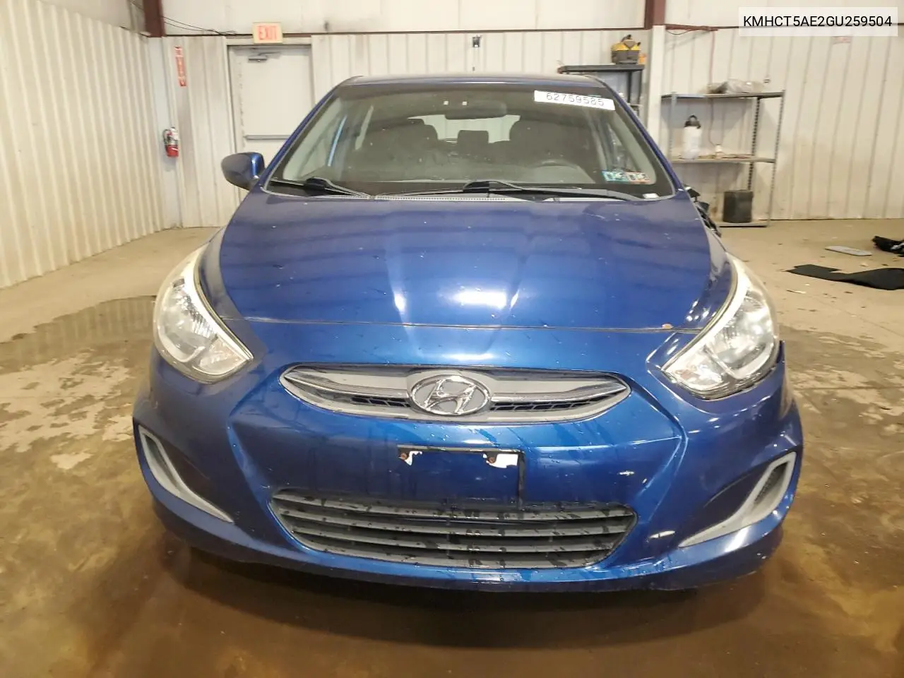 2016 Hyundai Accent Se VIN: KMHCT5AE2GU259504 Lot: 62759585