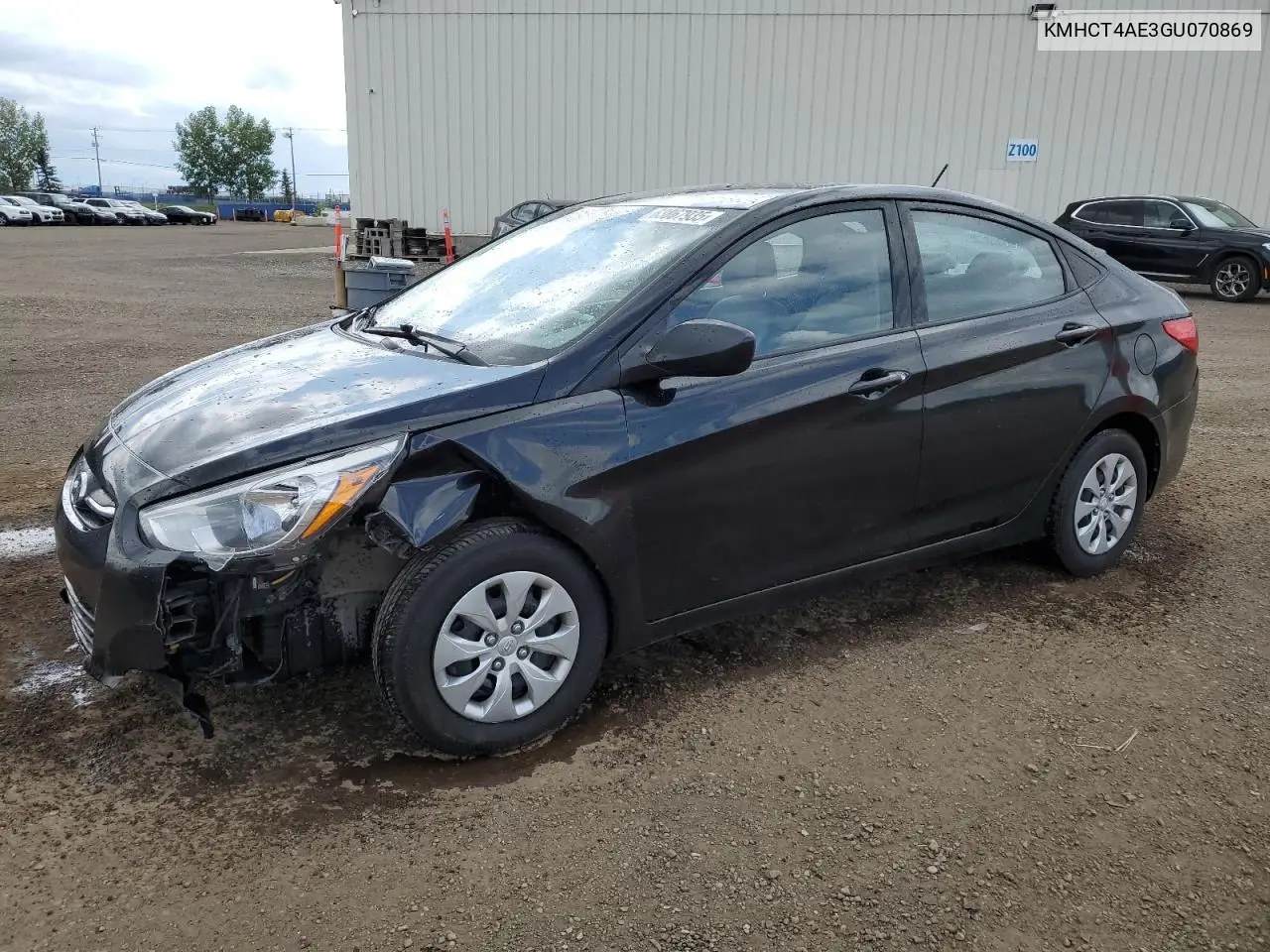2016 Hyundai Accent Se VIN: KMHCT4AE3GU070869 Lot: 63867935