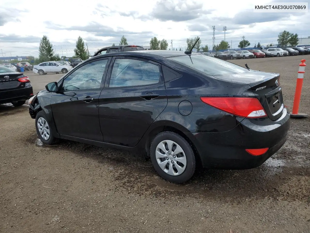 2016 Hyundai Accent Se VIN: KMHCT4AE3GU070869 Lot: 63867935