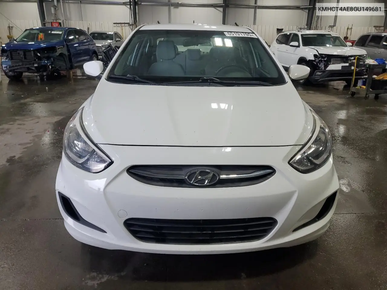 2016 Hyundai Accent Se VIN: KMHCT4AE8GU149681 Lot: 65191705