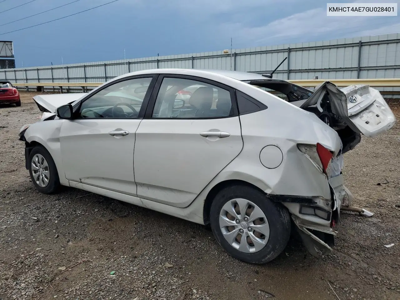 2016 Hyundai Accent Se VIN: KMHCT4AE7GU028401 Lot: 65259805