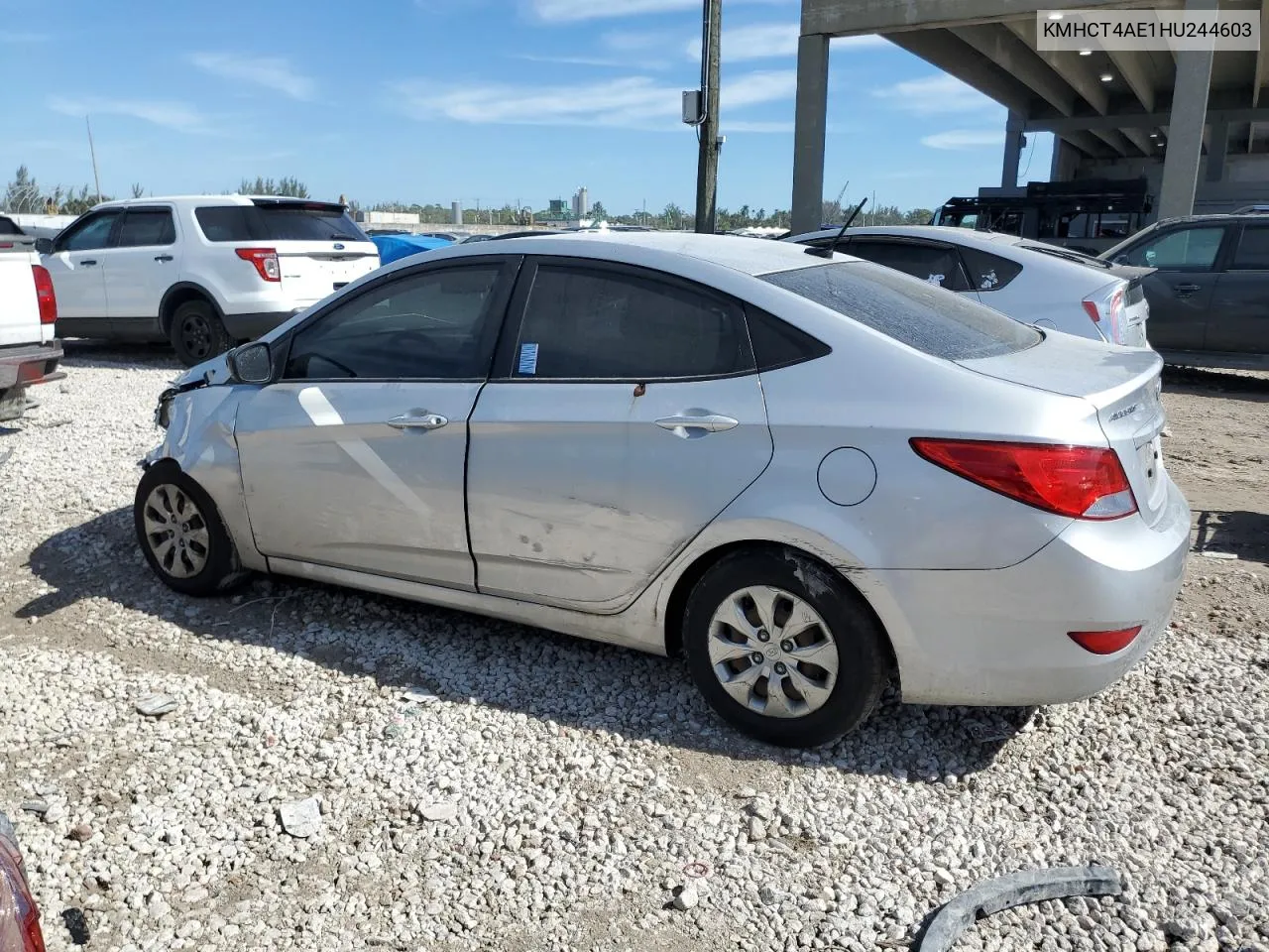 2017 Hyundai Accent Se VIN: KMHCT4AE1HU244603 Lot: 42432235