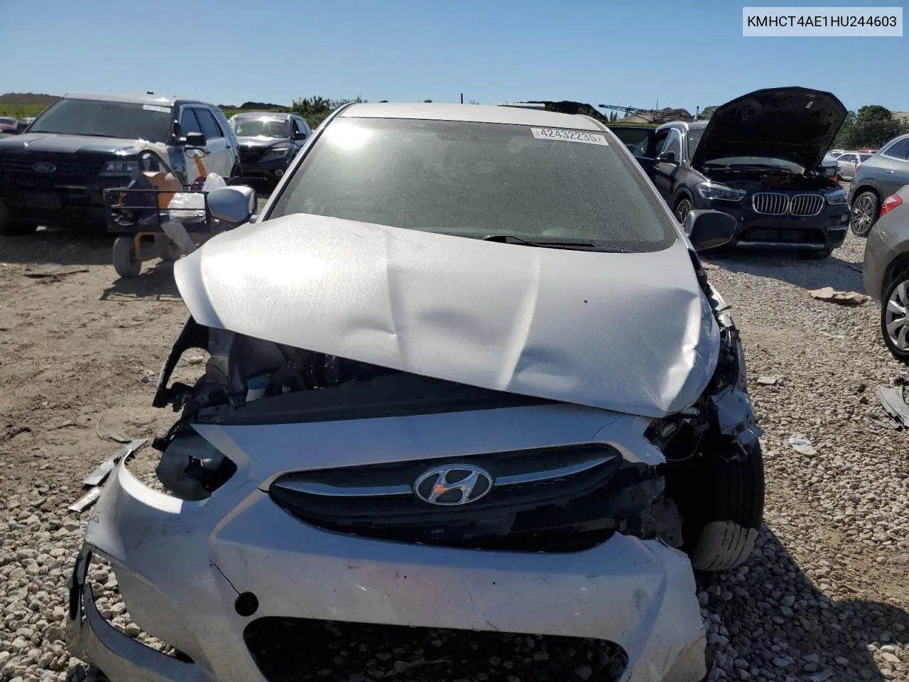 2017 Hyundai Accent Se VIN: KMHCT4AE1HU244603 Lot: 42432235