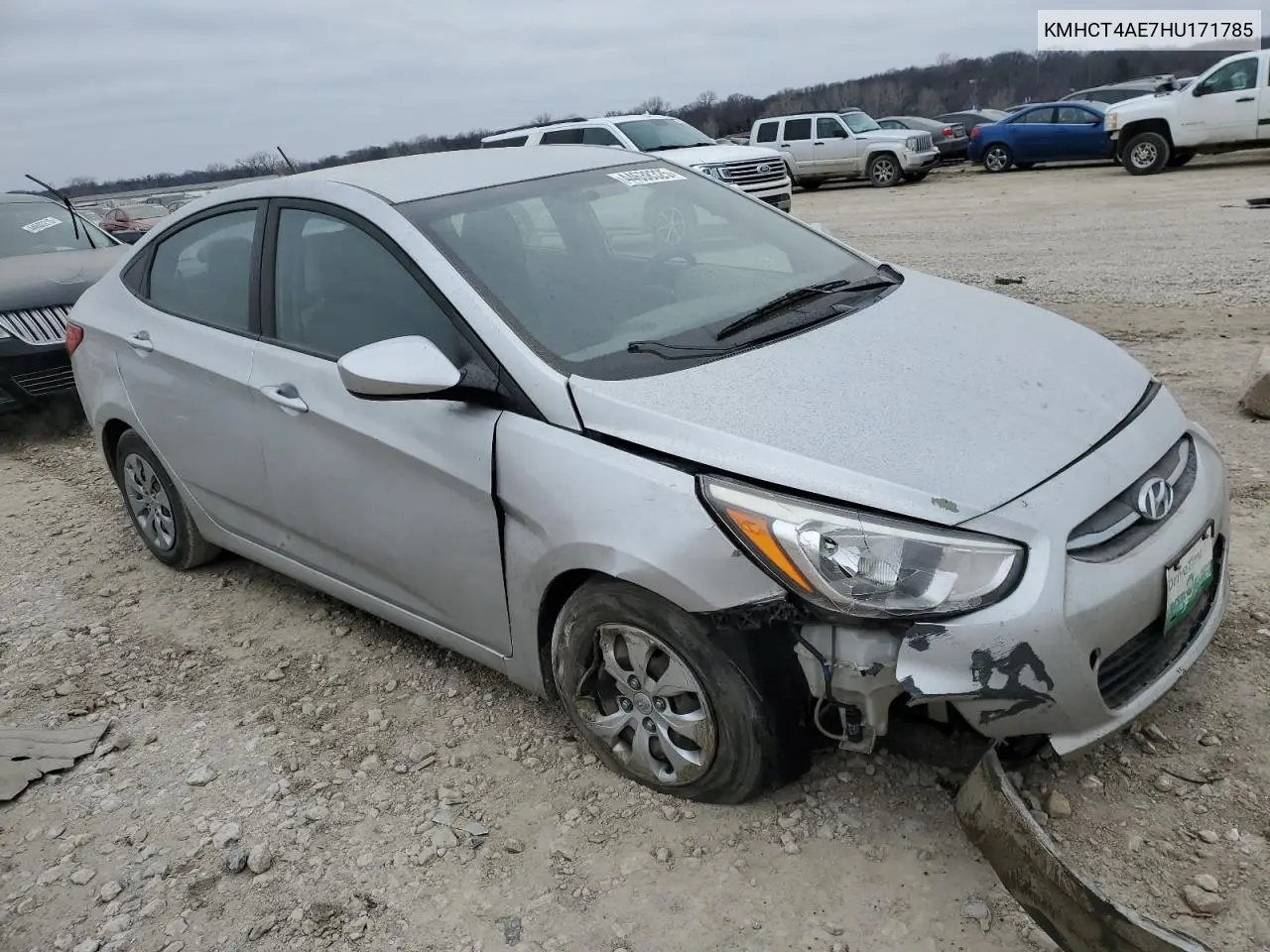 2017 Hyundai Accent Se VIN: KMHCT4AE7HU171785 Lot: 44638325