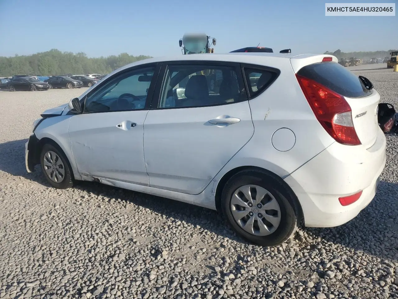 2017 Hyundai Accent Se VIN: KMHCT5AE4HU320465 Lot: 53553735