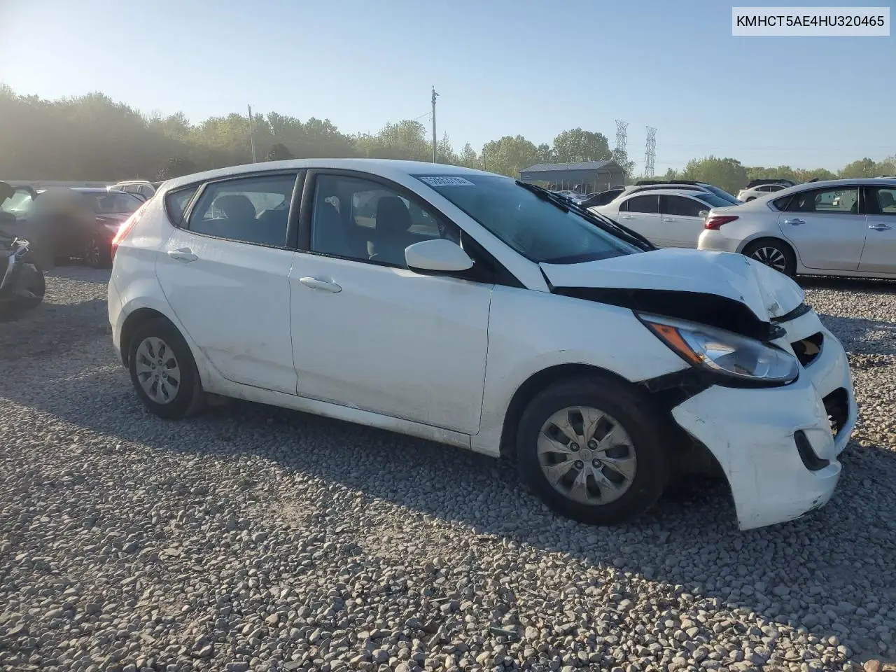 2017 Hyundai Accent Se VIN: KMHCT5AE4HU320465 Lot: 53553735