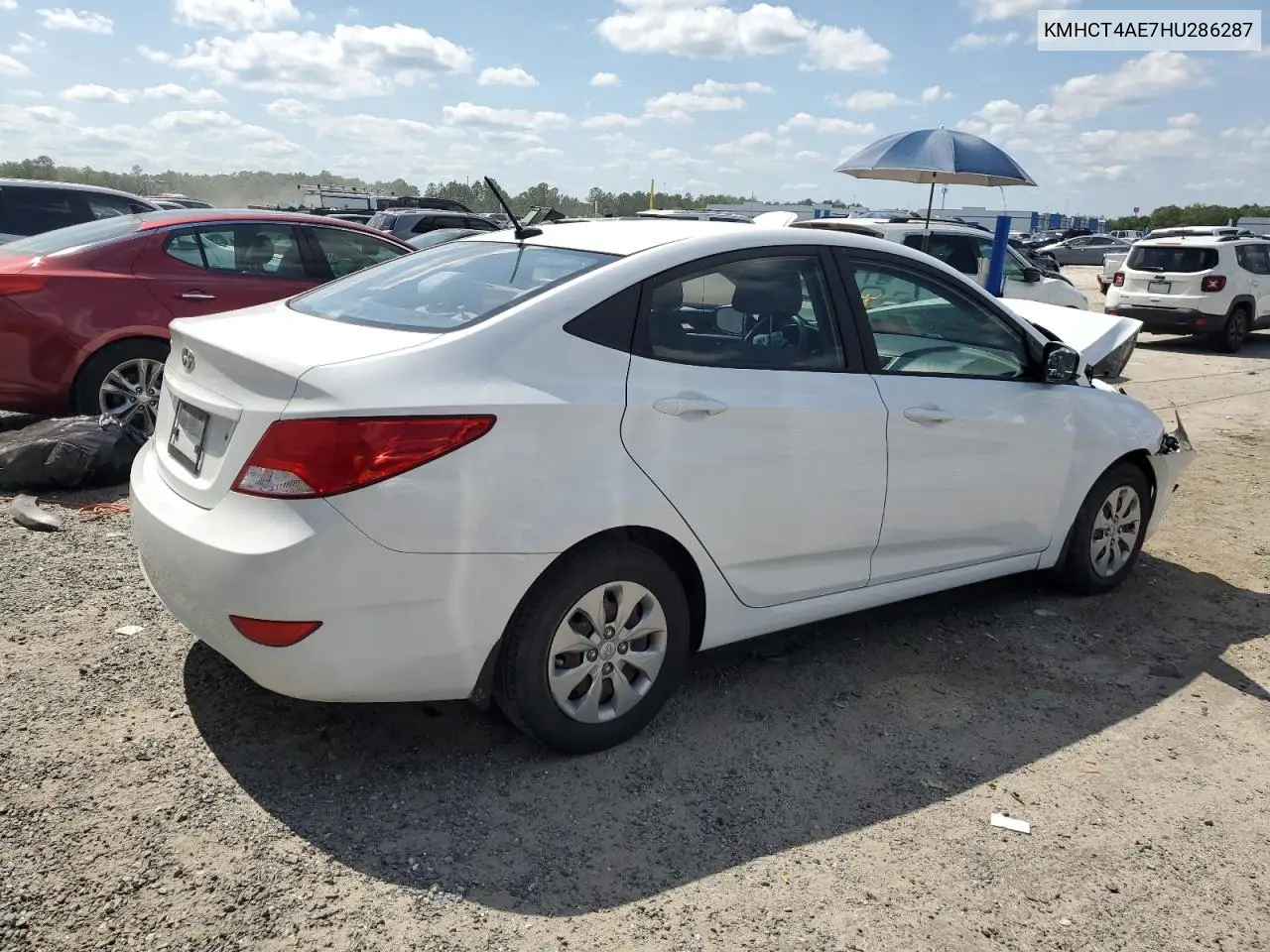 2017 Hyundai Accent Se VIN: KMHCT4AE7HU286287 Lot: 55488335