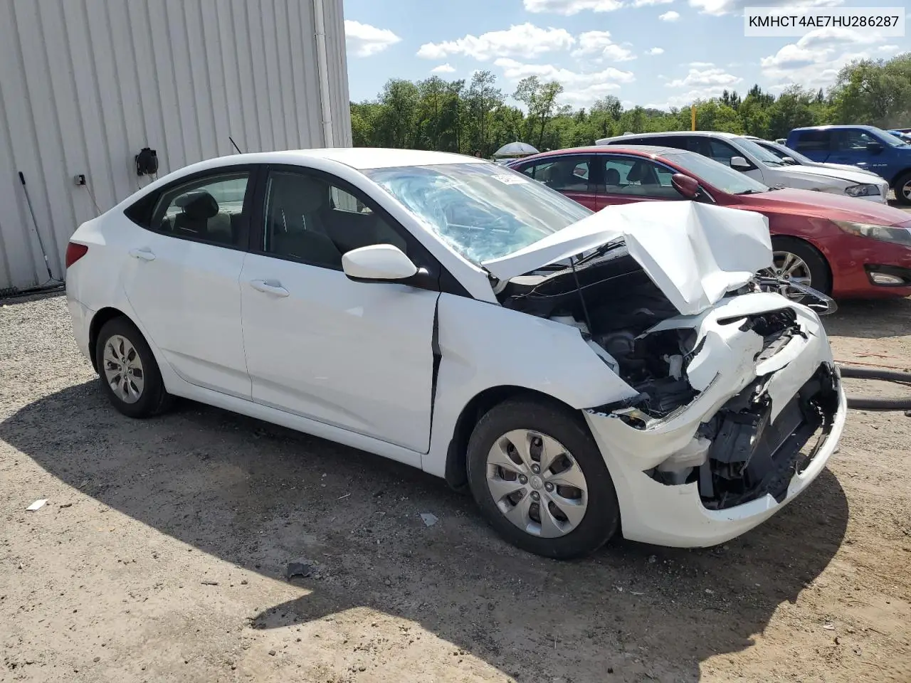 2017 Hyundai Accent Se VIN: KMHCT4AE7HU286287 Lot: 55488335