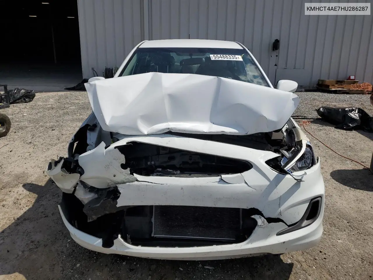 2017 Hyundai Accent Se VIN: KMHCT4AE7HU286287 Lot: 55488335