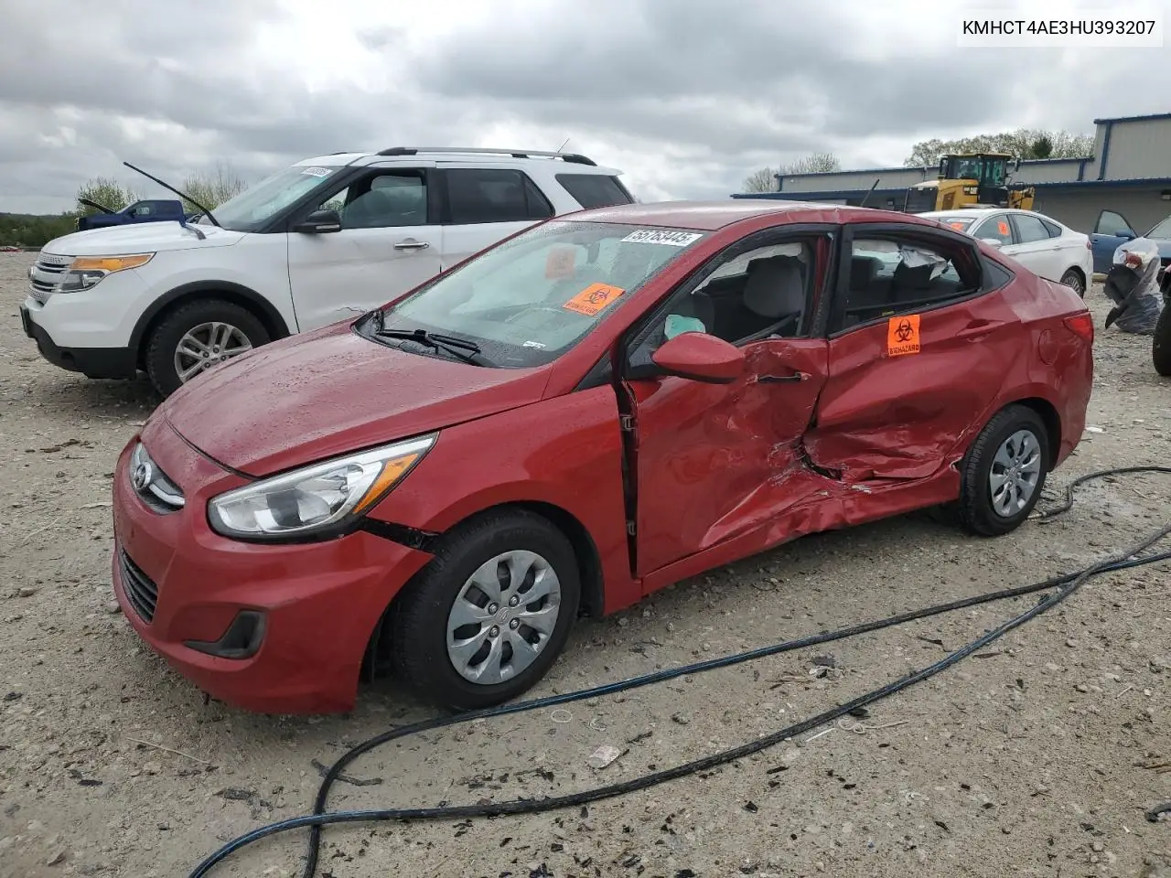 2017 Hyundai Accent Se VIN: KMHCT4AE3HU393207 Lot: 55763445
