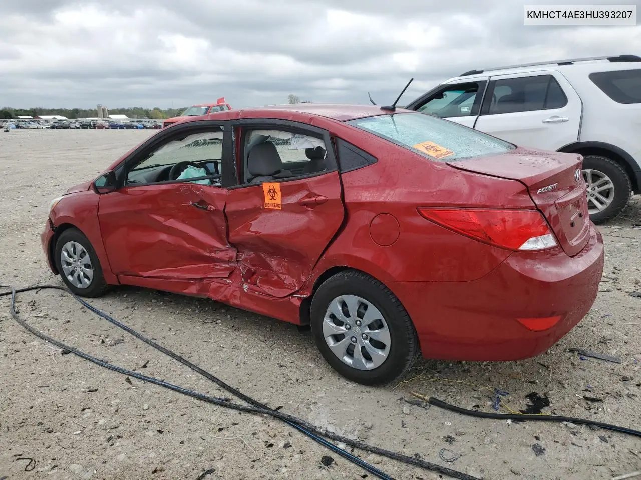 2017 Hyundai Accent Se VIN: KMHCT4AE3HU393207 Lot: 55763445