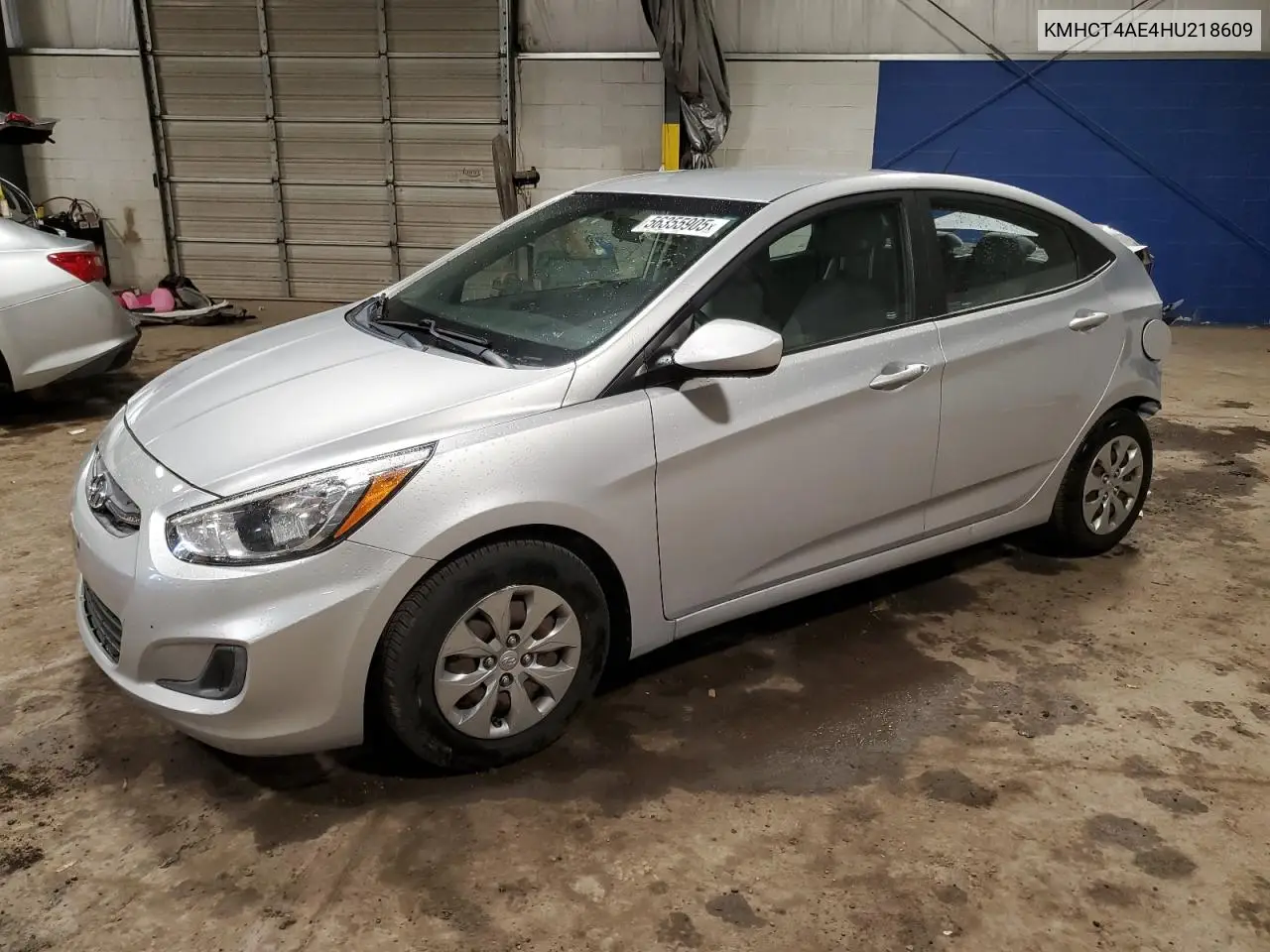 2017 Hyundai Accent Se VIN: KMHCT4AE4HU218609 Lot: 56355905