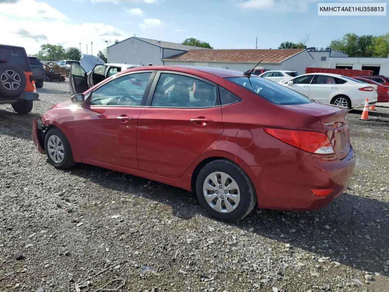 2017 Hyundai Accent Se VIN: KMHCT4AE1HU358813 Lot: 56662425