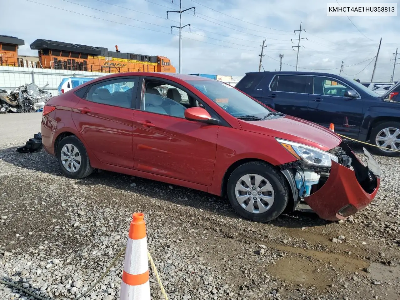 2017 Hyundai Accent Se VIN: KMHCT4AE1HU358813 Lot: 56662425