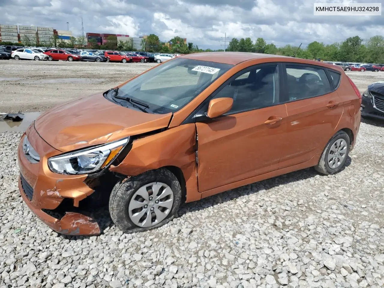 2017 Hyundai Accent Se VIN: KMHCT5AE9HU324298 Lot: 56727145