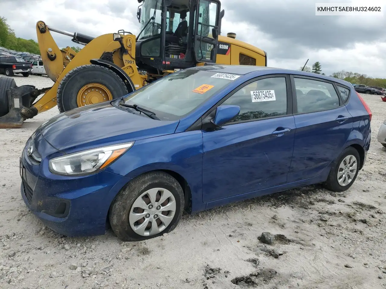 2017 Hyundai Accent Se VIN: KMHCT5AE8HU324602 Lot: 56875435