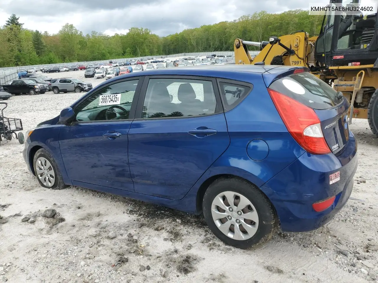 2017 Hyundai Accent Se VIN: KMHCT5AE8HU324602 Lot: 56875435