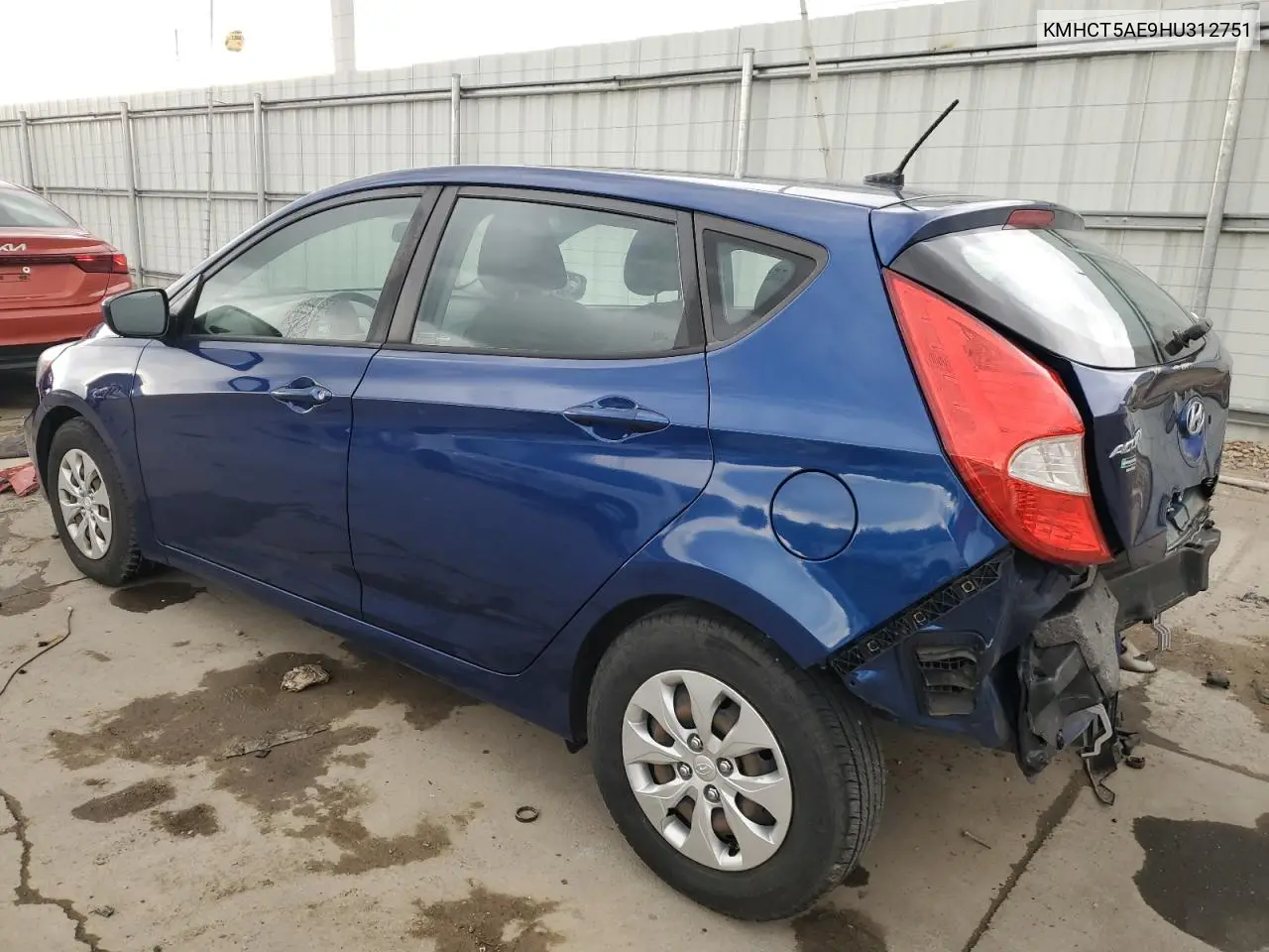 2017 Hyundai Accent Se VIN: KMHCT5AE9HU312751 Lot: 56881895
