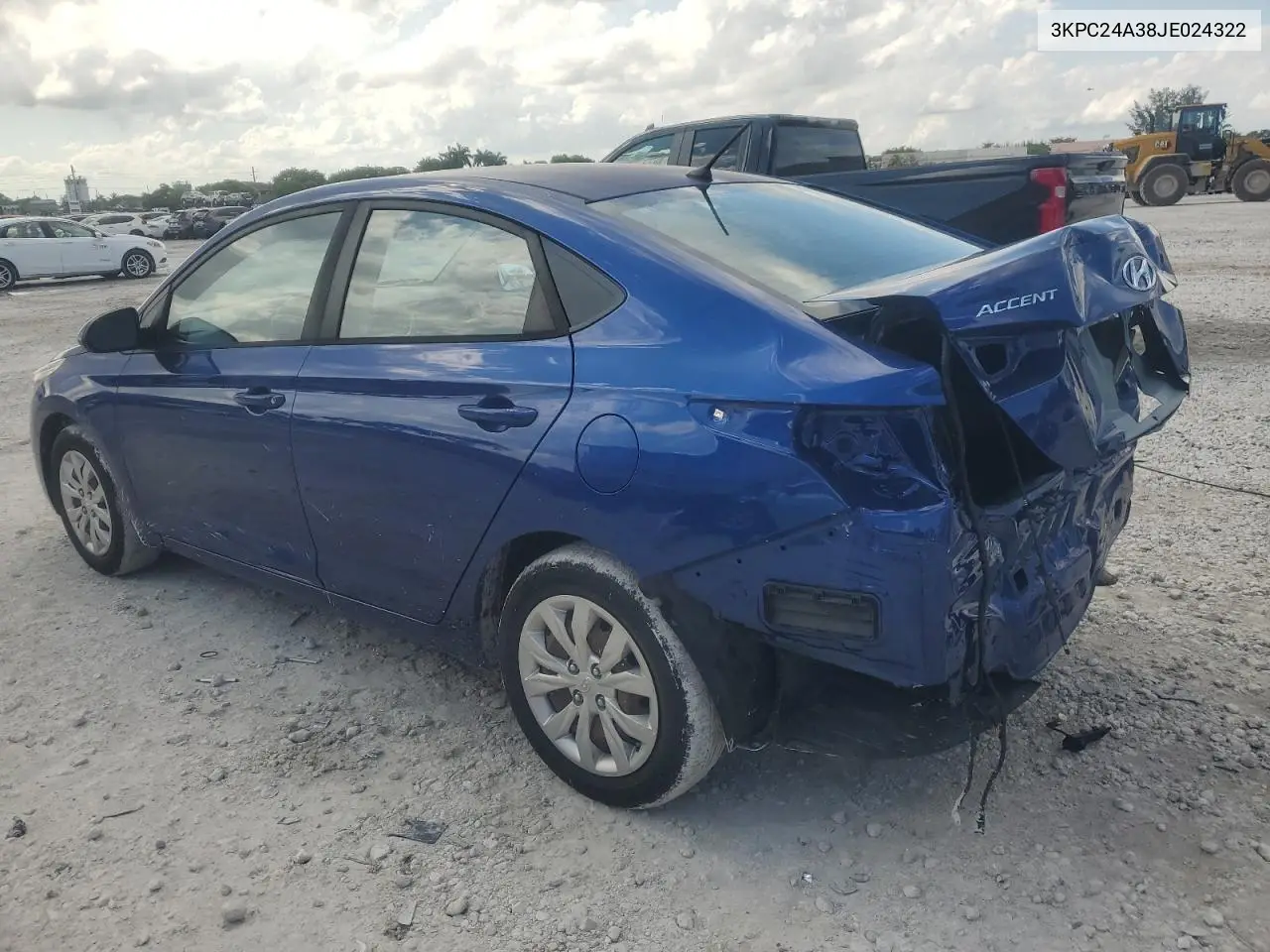 2018 Hyundai Accent Se VIN: 3KPC24A38JE024322 Lot: 56399135