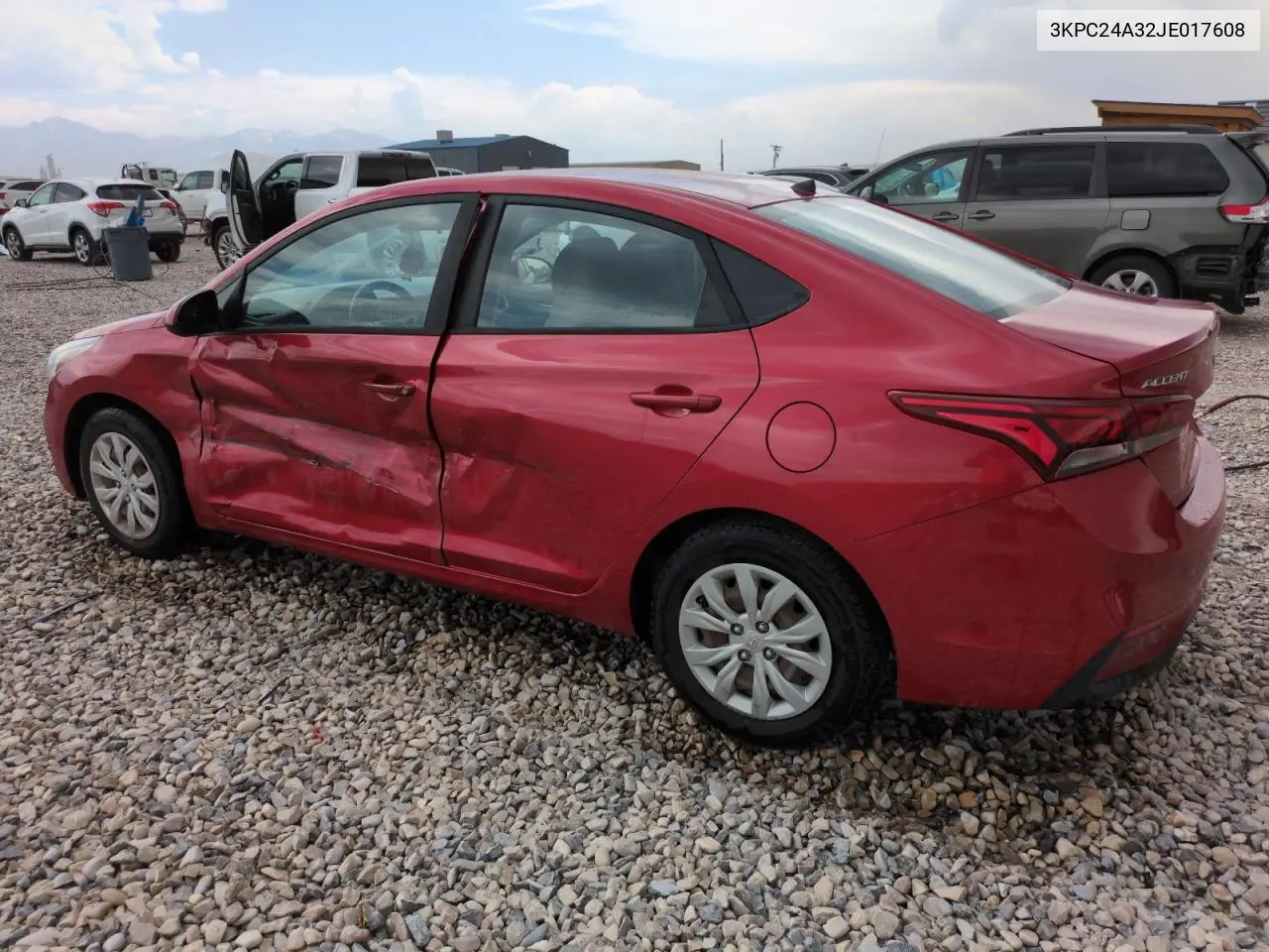2018 Hyundai Accent Se VIN: 3KPC24A32JE017608 Lot: 62703465