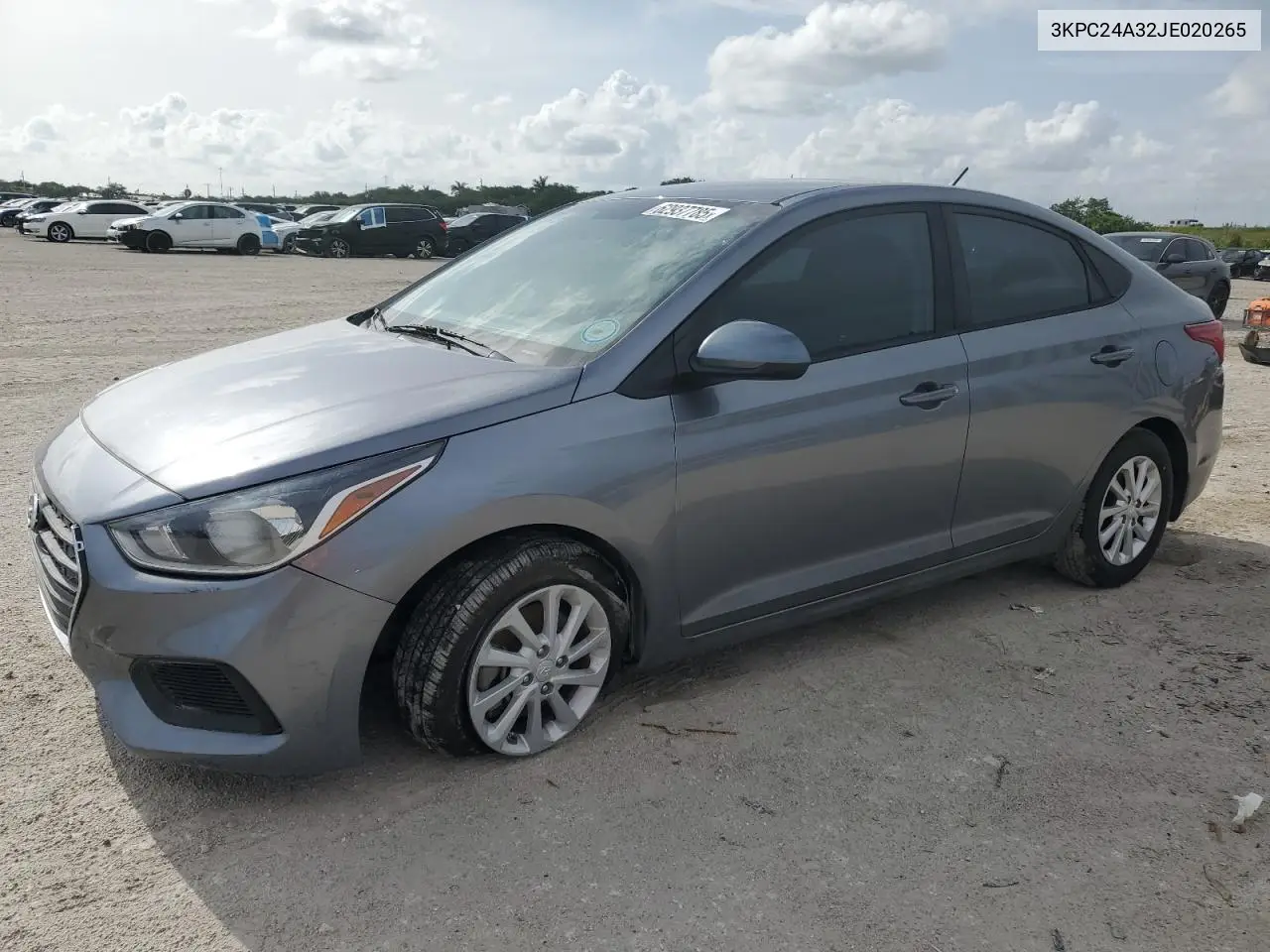2018 Hyundai Accent Se VIN: 3KPC24A32JE020265 Lot: 62937785