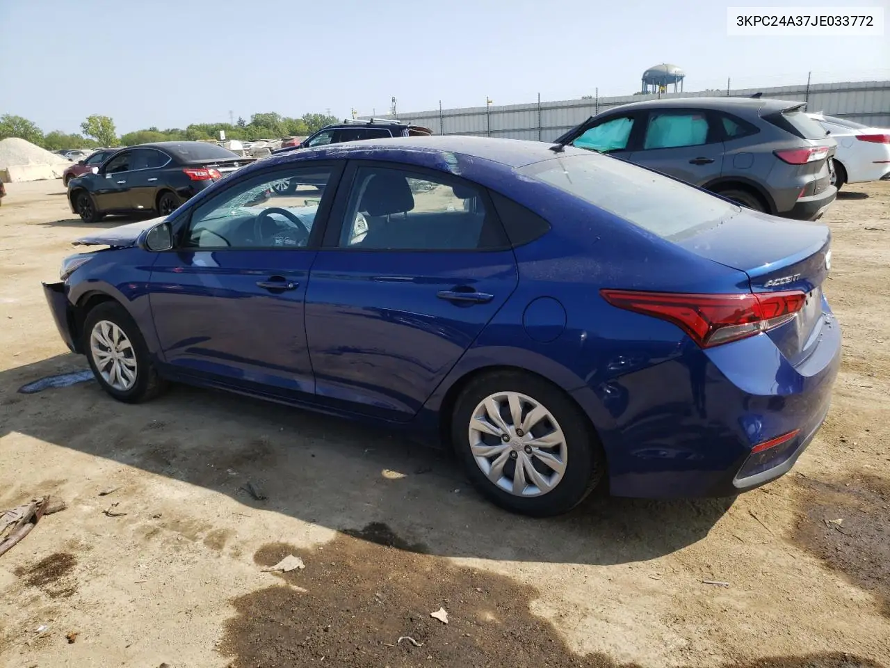 2018 Hyundai Accent Se VIN: 3KPC24A37JE033772 Lot: 87449404