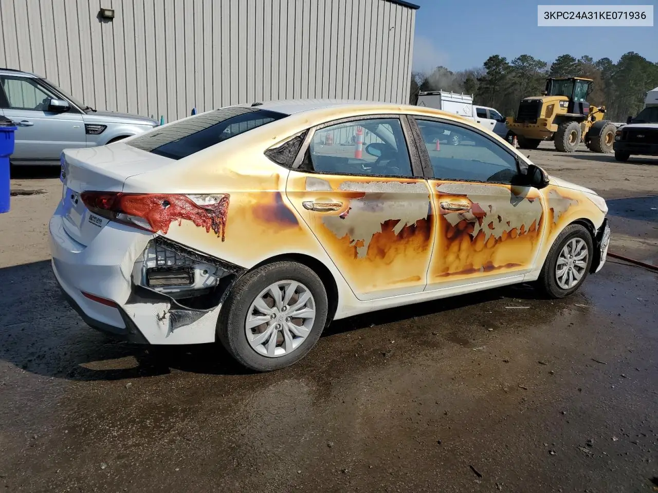2019 Hyundai Accent Se VIN: 3KPC24A31KE071936 Lot: 43741605