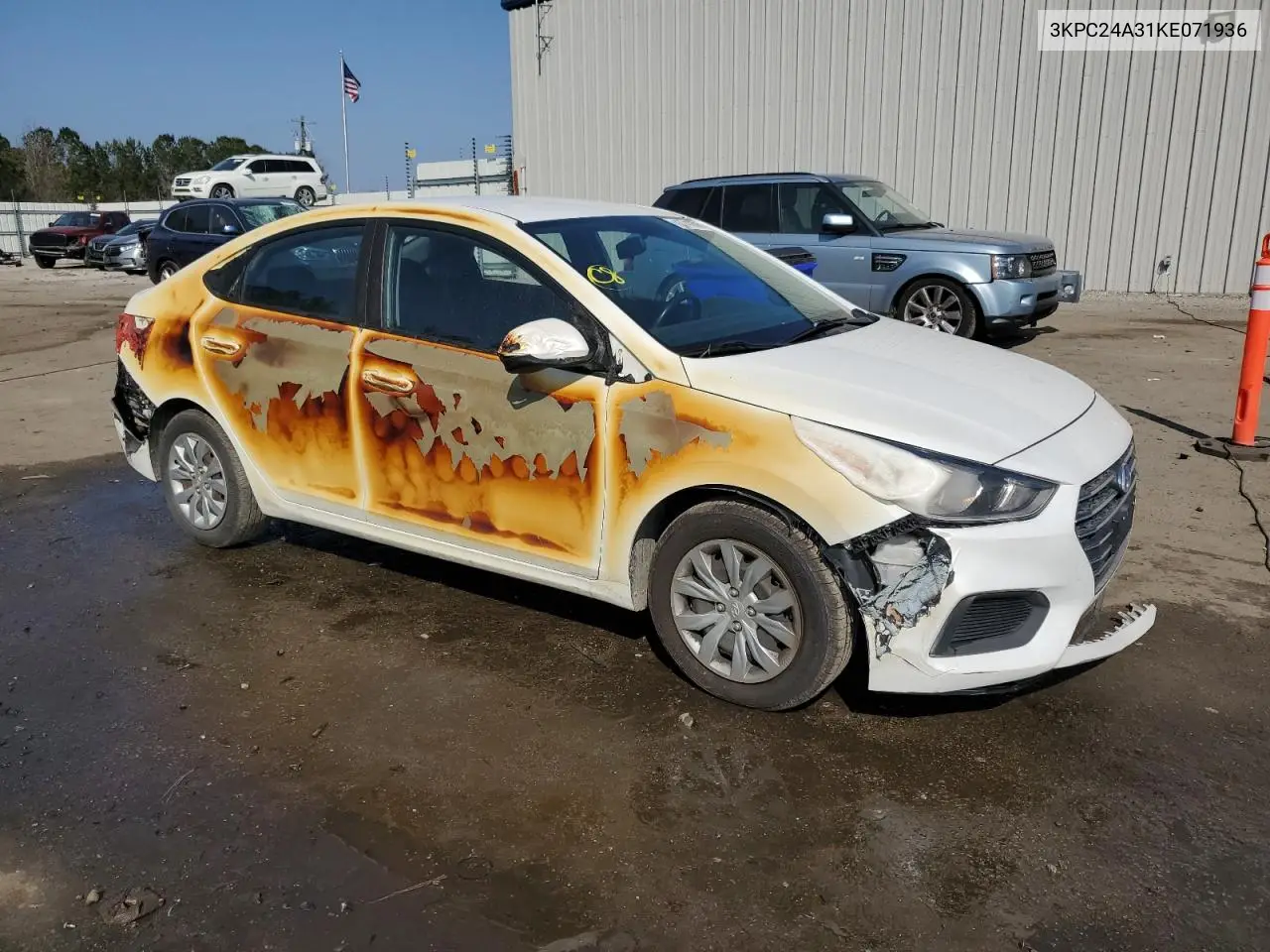 2019 Hyundai Accent Se VIN: 3KPC24A31KE071936 Lot: 43741605