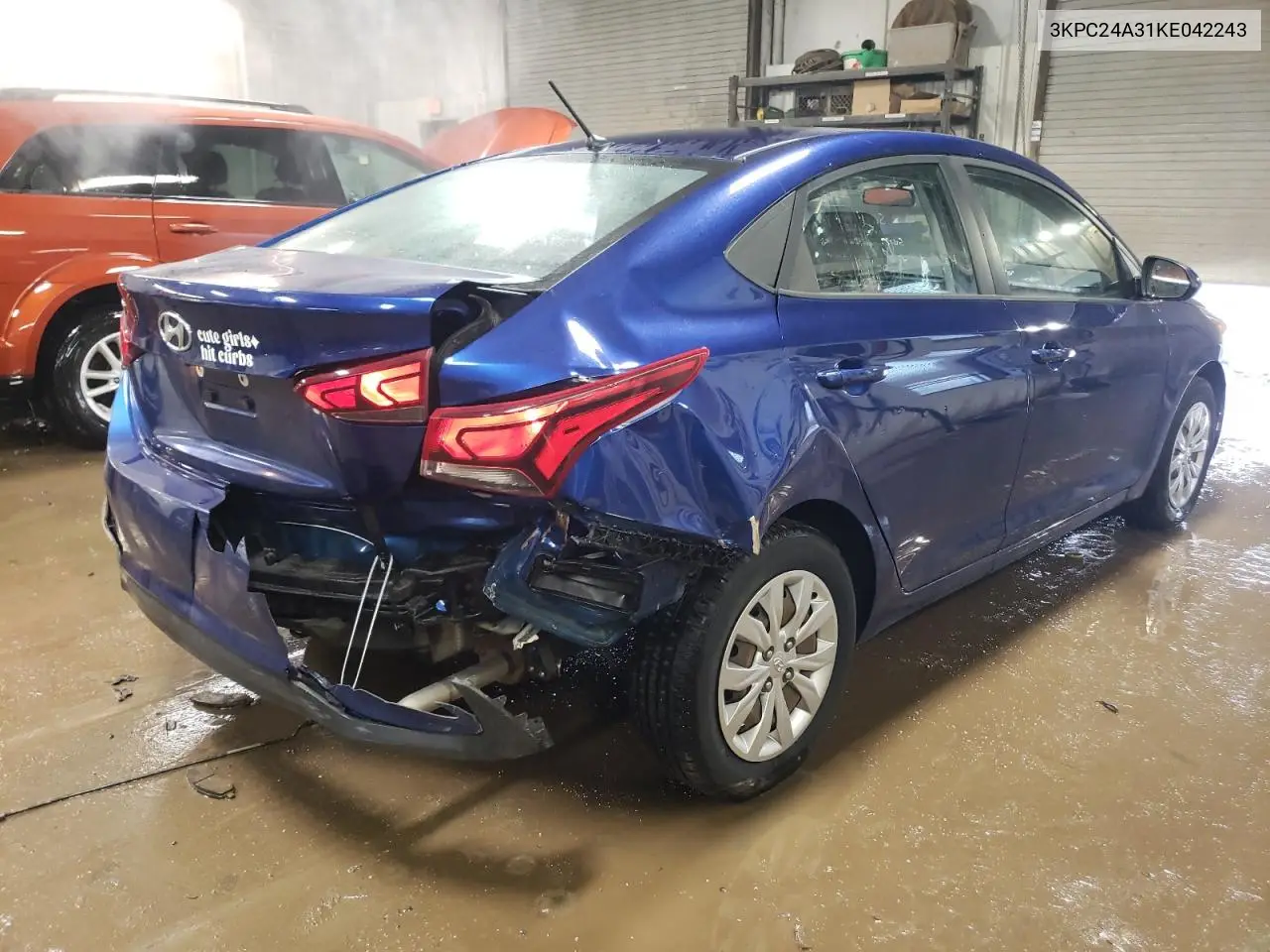 2019 Hyundai Accent Se VIN: 3KPC24A31KE042243 Lot: 47052485