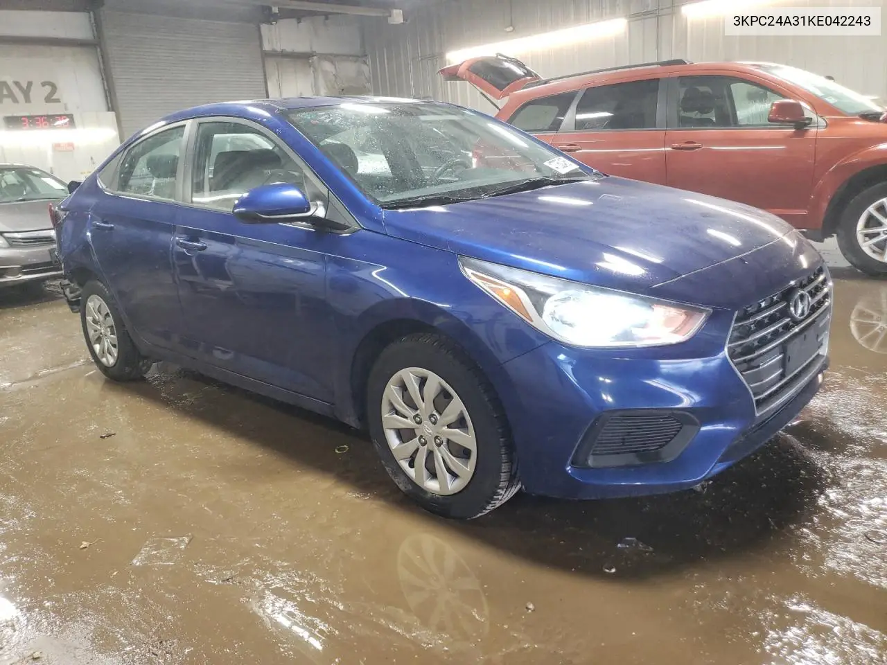 2019 Hyundai Accent Se VIN: 3KPC24A31KE042243 Lot: 47052485