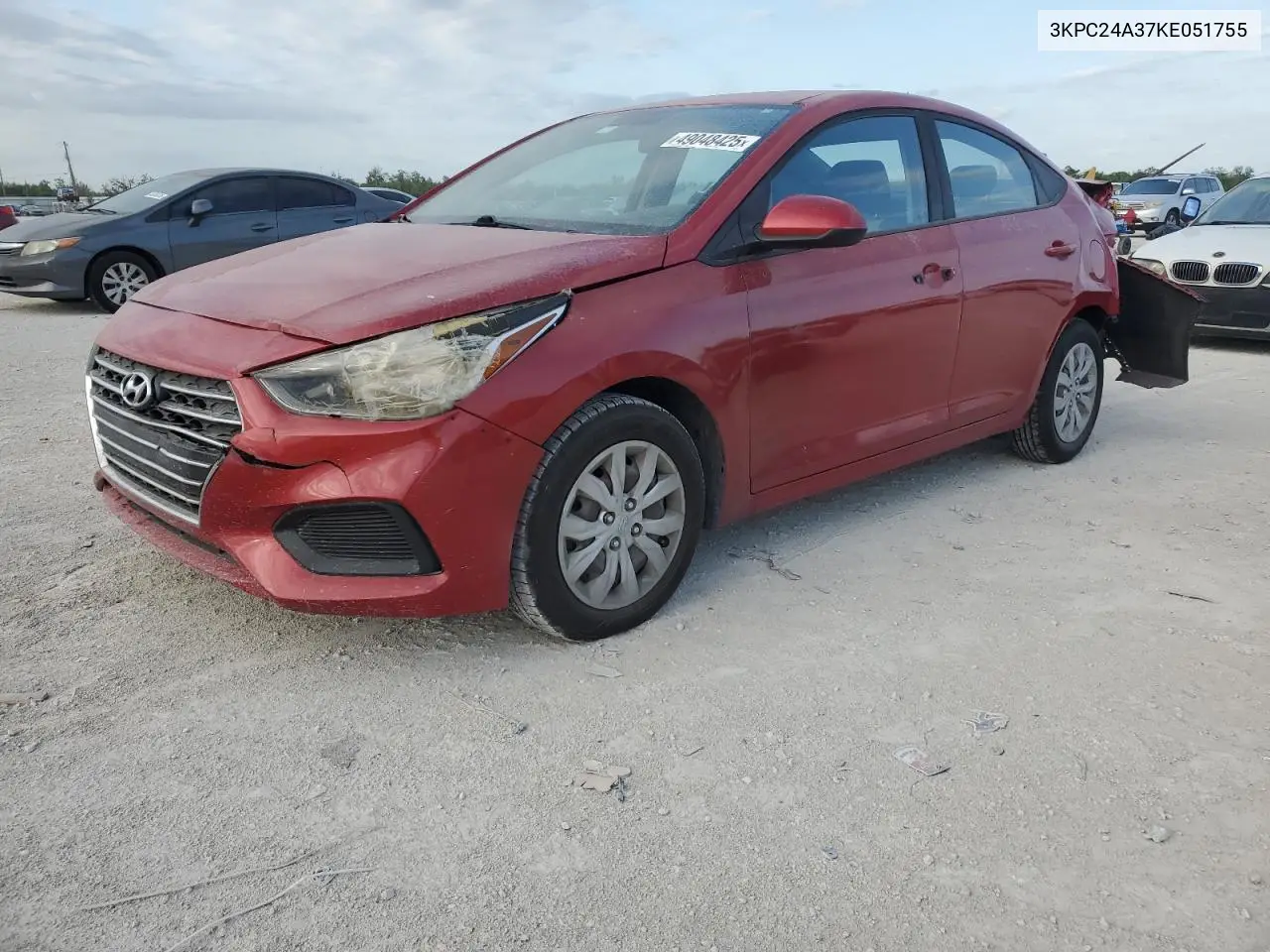 2019 Hyundai Accent Se VIN: 3KPC24A37KE051755 Lot: 49048425