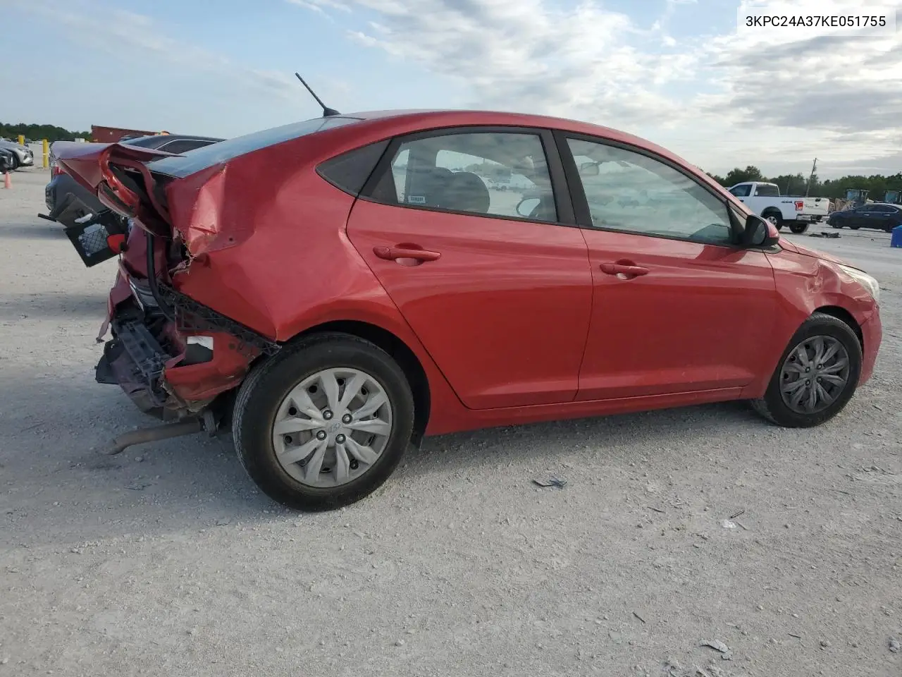 2019 Hyundai Accent Se VIN: 3KPC24A37KE051755 Lot: 49048425