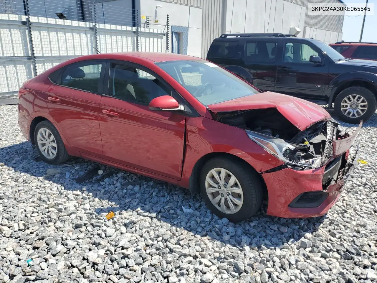 2019 Hyundai Accent Se VIN: 3KPC24A30KE065545 Lot: 52525935