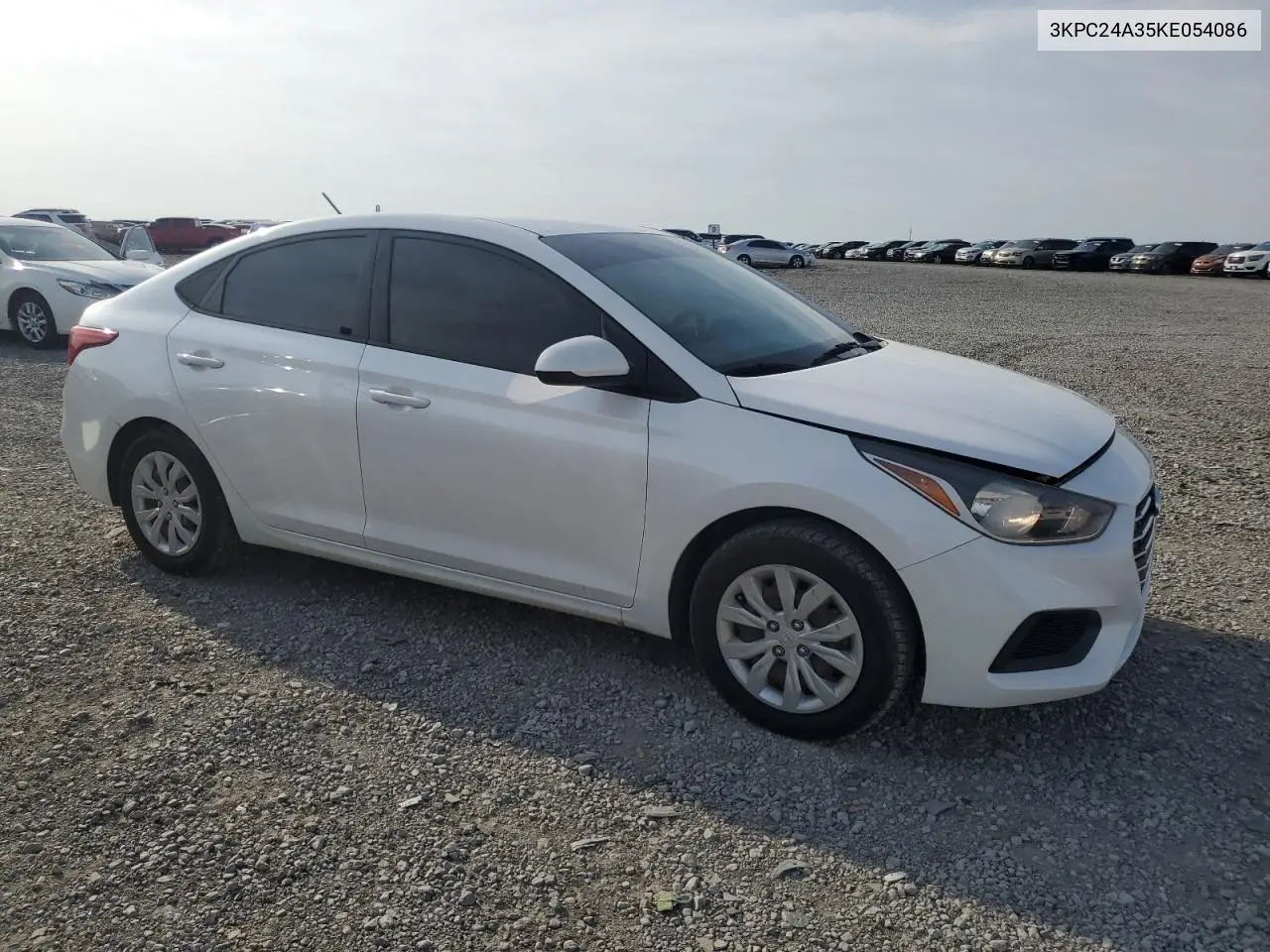 2019 Hyundai Accent Se VIN: 3KPC24A35KE054086 Lot: 52924425