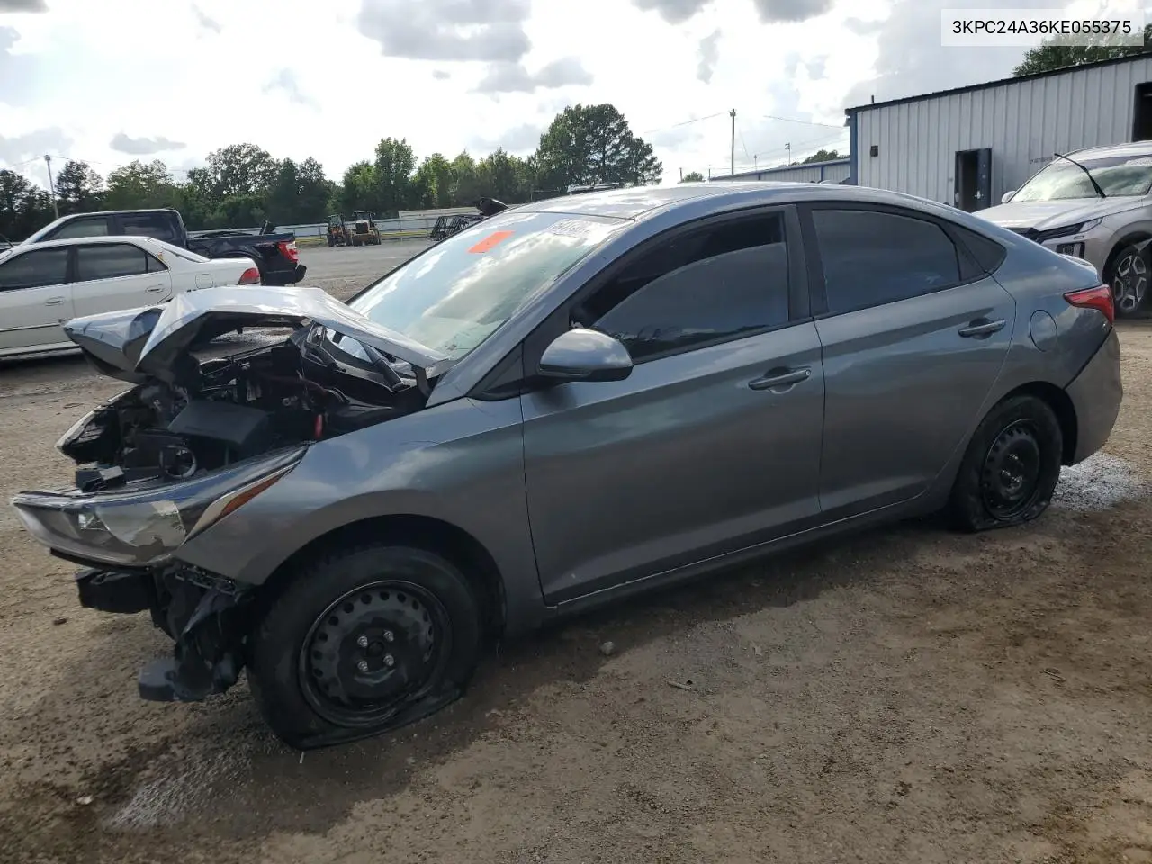 2019 Hyundai Accent Se VIN: 3KPC24A36KE055375 Lot: 54173975