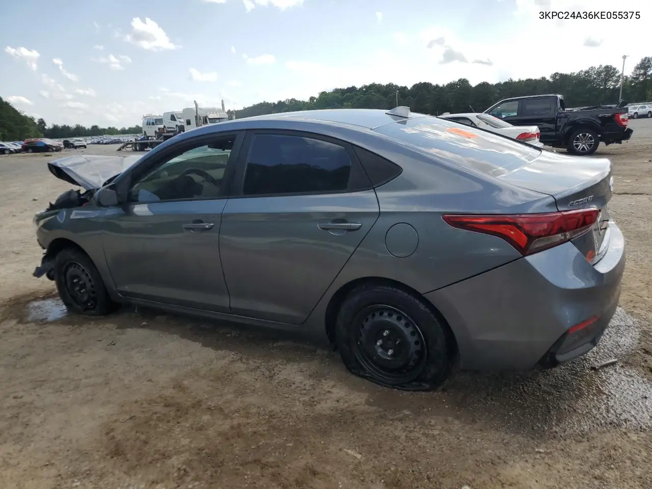 2019 Hyundai Accent Se VIN: 3KPC24A36KE055375 Lot: 54173975