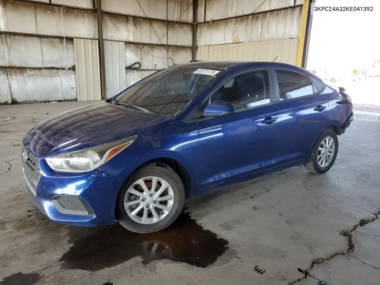 2019 Hyundai Accent Se VIN: 3KPC24A32KE041392 Lot: 55121175