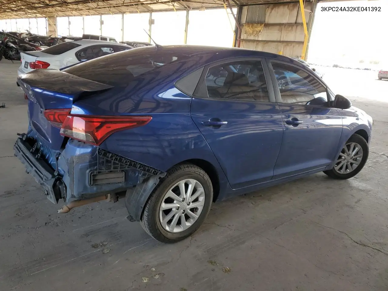 2019 Hyundai Accent Se VIN: 3KPC24A32KE041392 Lot: 55121175