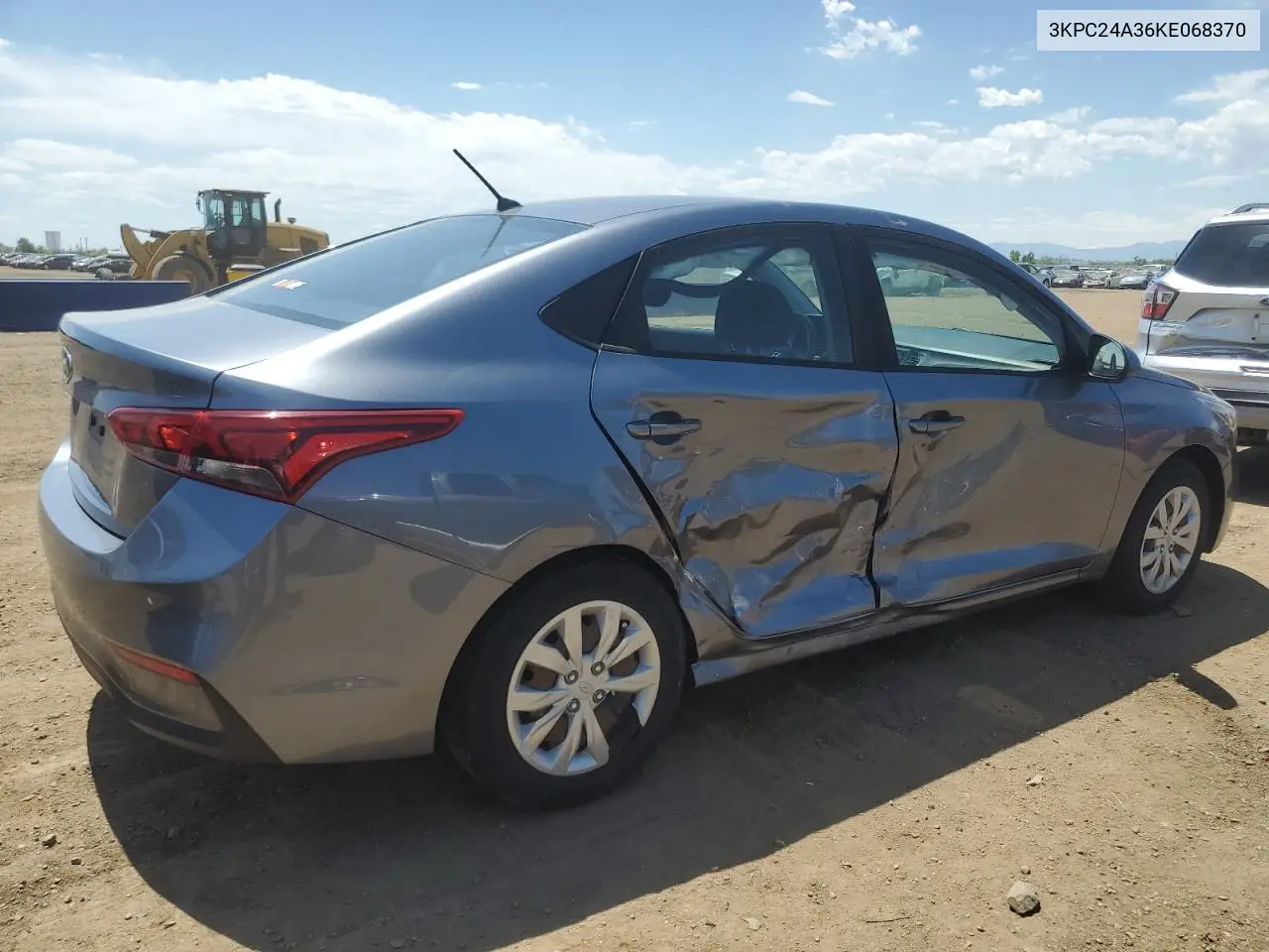 2019 Hyundai Accent Se VIN: 3KPC24A36KE068370 Lot: 56708835
