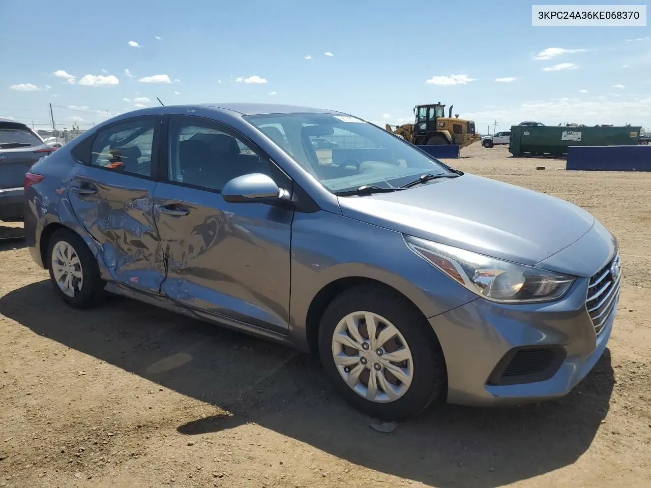 2019 Hyundai Accent Se VIN: 3KPC24A36KE068370 Lot: 56708835
