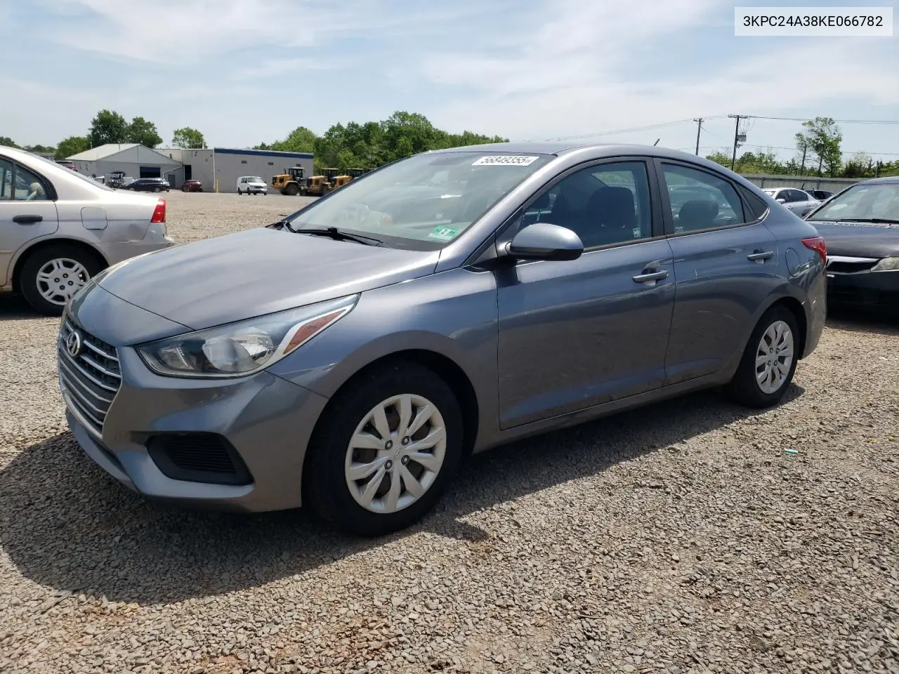 2019 Hyundai Accent Se VIN: 3KPC24A38KE066782 Lot: 56849355