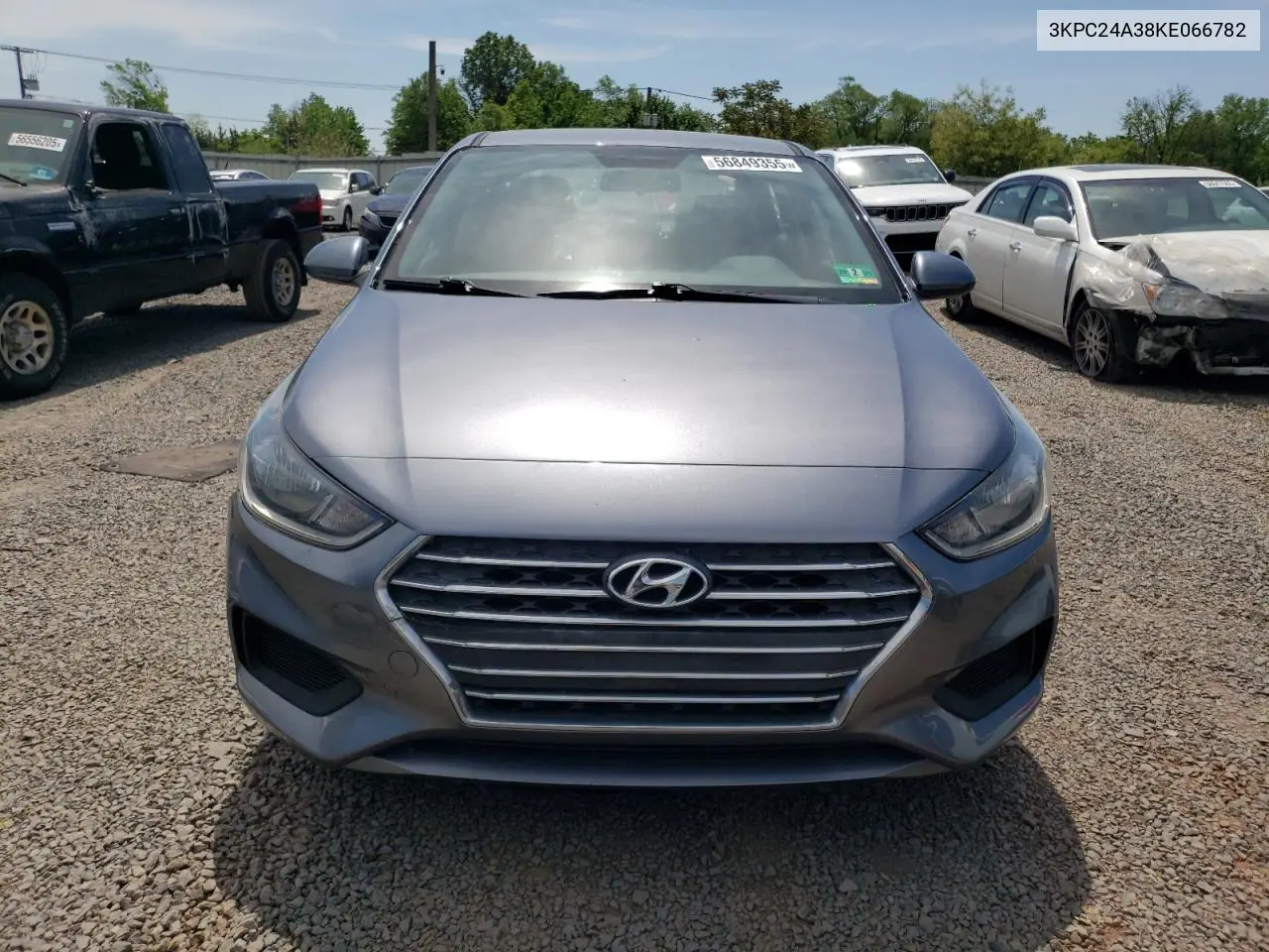 2019 Hyundai Accent Se VIN: 3KPC24A38KE066782 Lot: 56849355