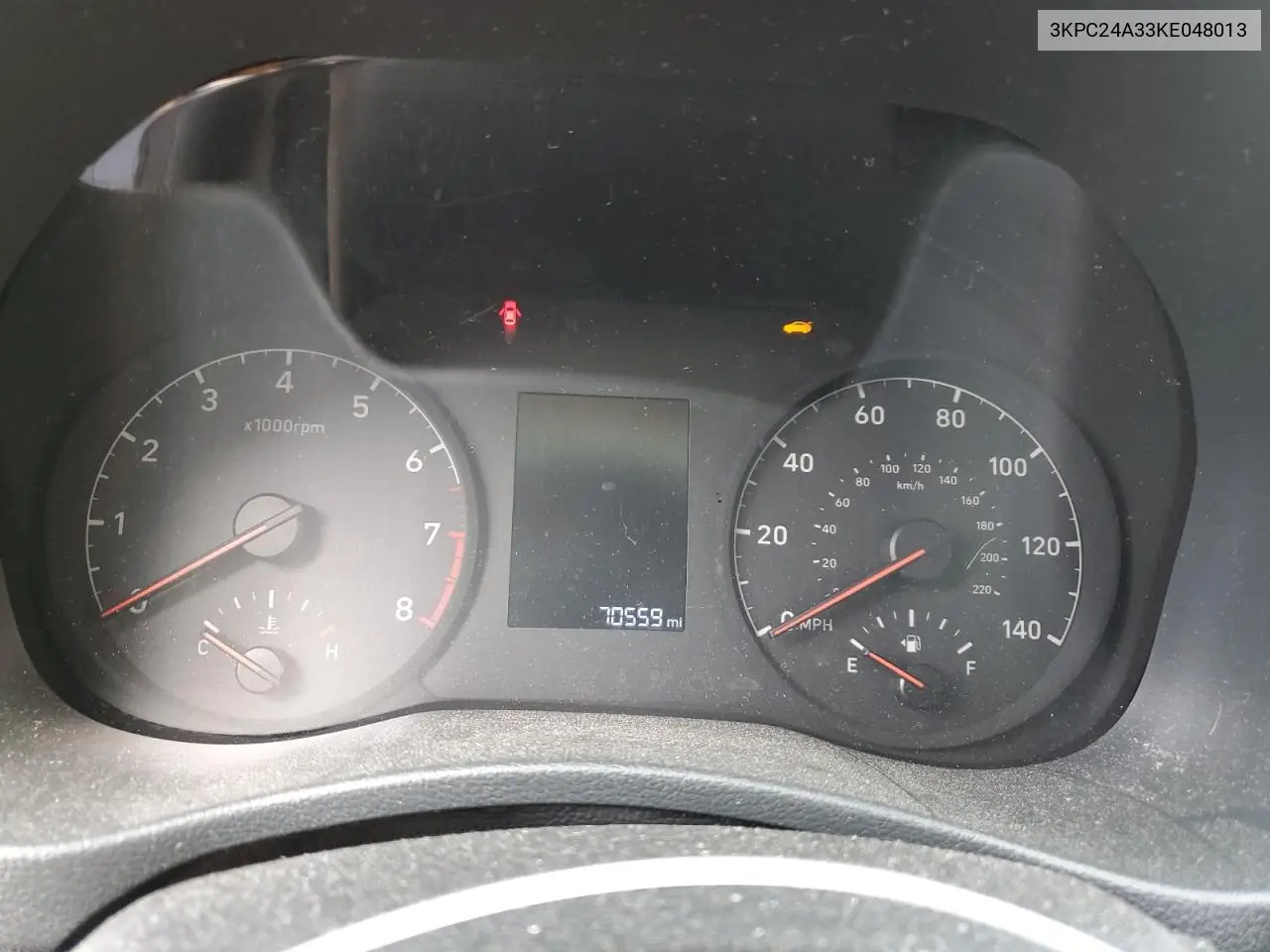 2019 Hyundai Accent Se VIN: 3KPC24A33KE048013 Lot: 56878705
