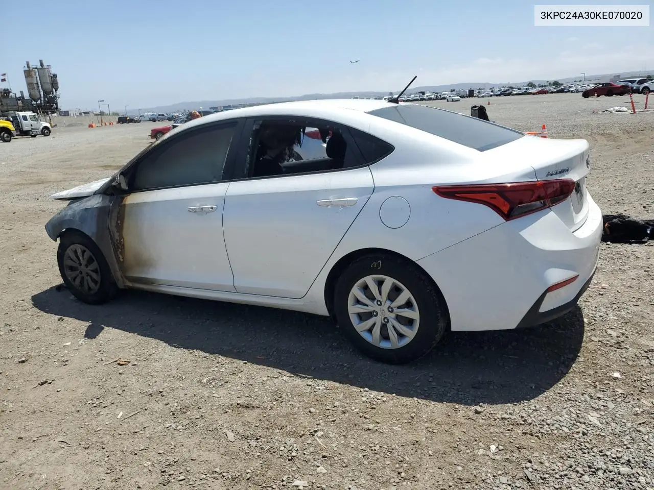 2019 Hyundai Accent Se VIN: 3KPC24A30KE070020 Lot: 58213295