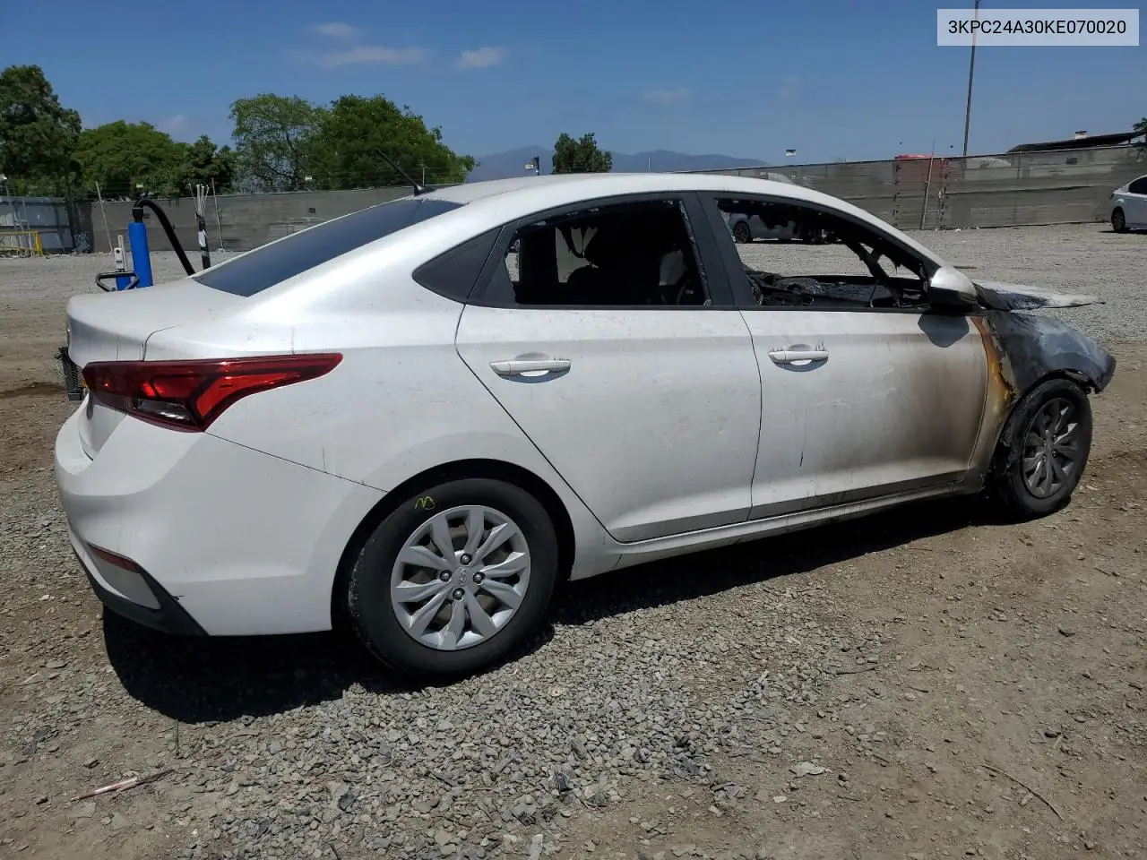 2019 Hyundai Accent Se VIN: 3KPC24A30KE070020 Lot: 58213295