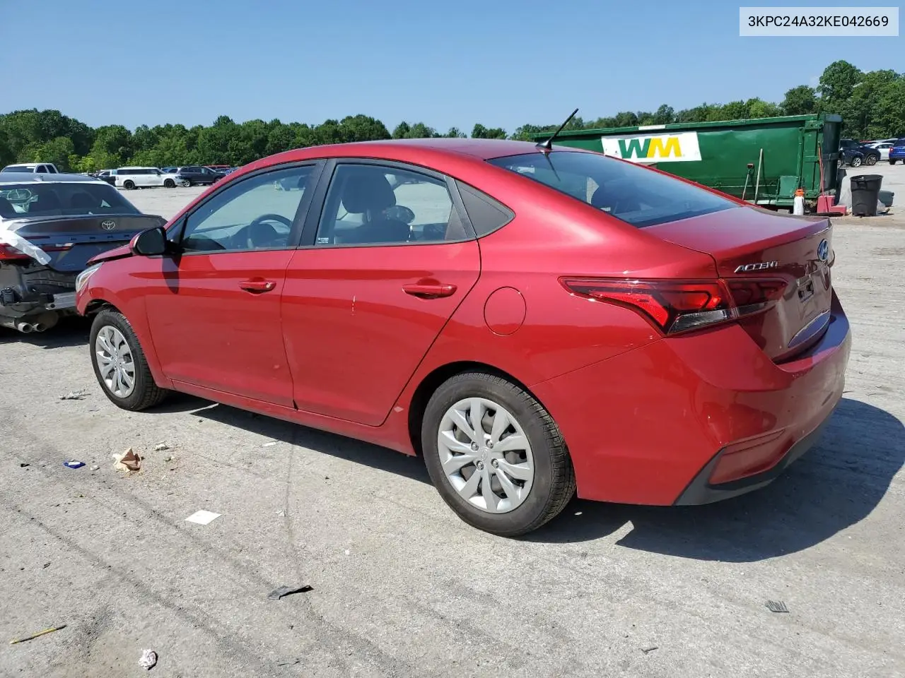 2019 Hyundai Accent Se VIN: 3KPC24A32KE042669 Lot: 61635285