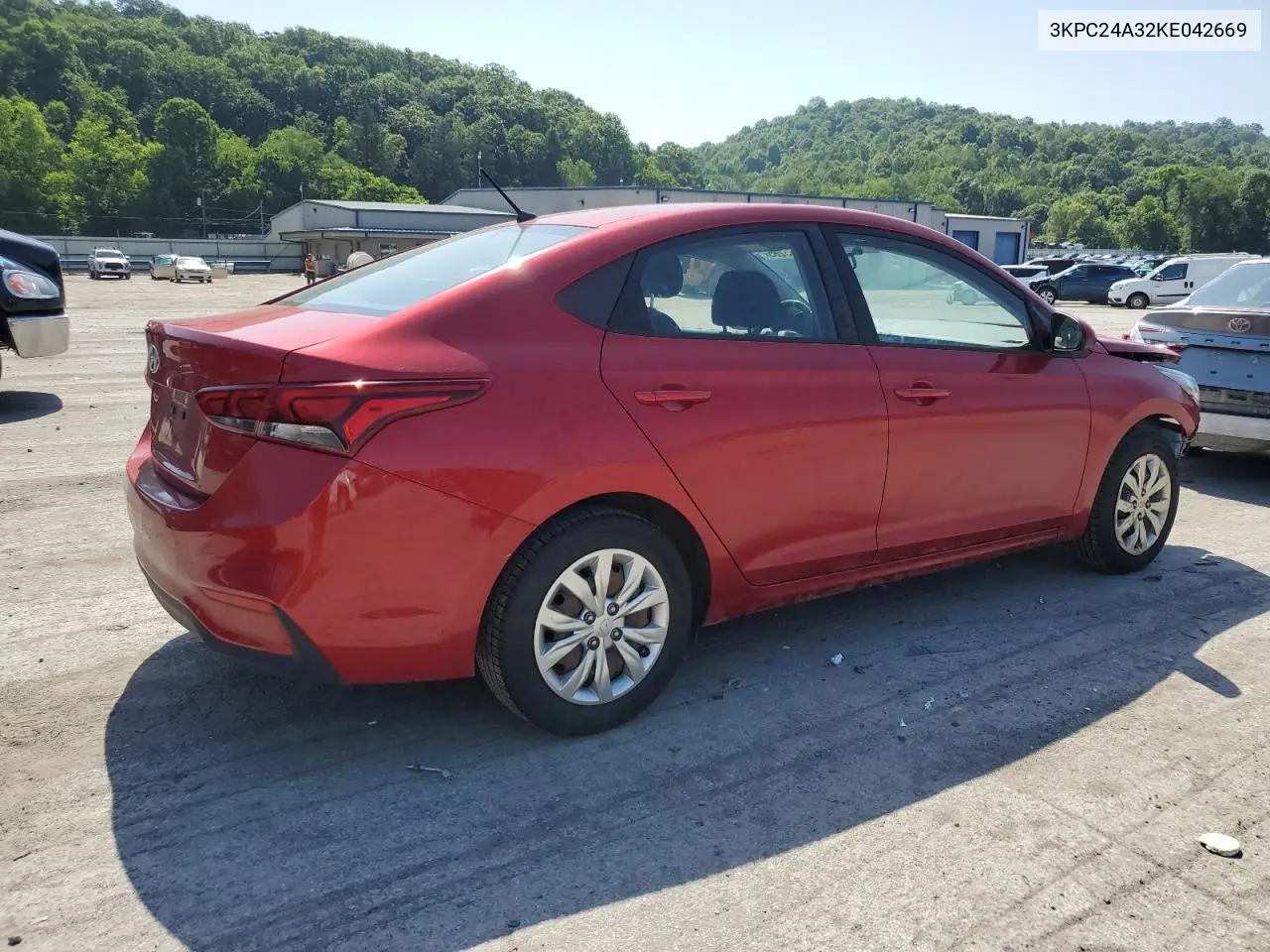 2019 Hyundai Accent Se VIN: 3KPC24A32KE042669 Lot: 61635285