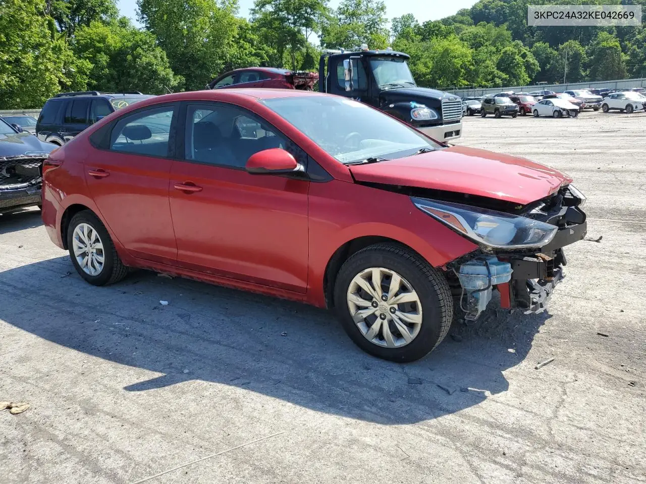 2019 Hyundai Accent Se VIN: 3KPC24A32KE042669 Lot: 61635285