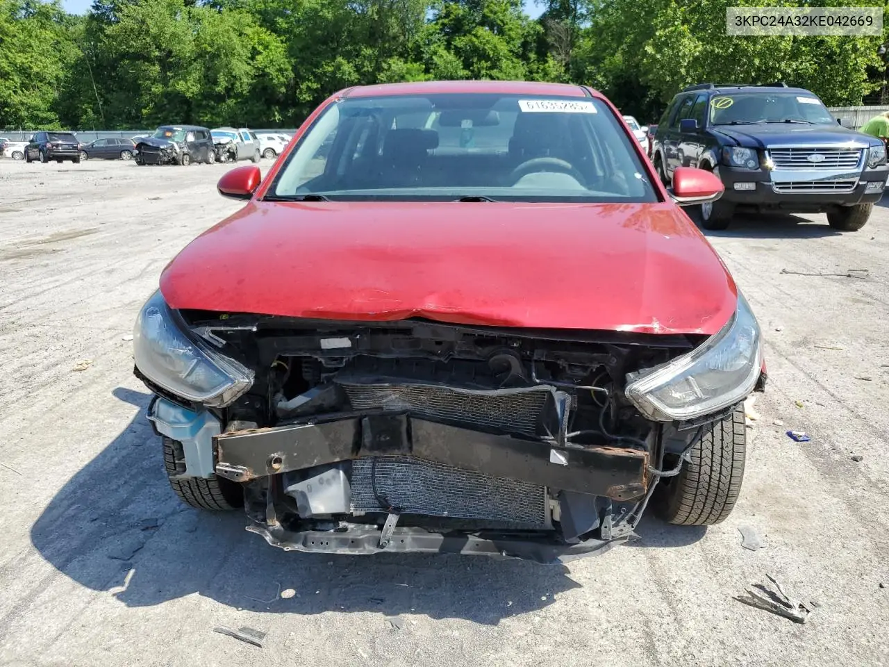 2019 Hyundai Accent Se VIN: 3KPC24A32KE042669 Lot: 61635285